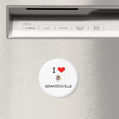 I Liebe EDWARDSVILLE Illinois Magnet (In Situ (Geschirrspüler))