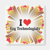 I Liebe Eeg Technologen Magnet (Vorne)