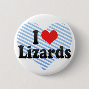 I Liebe-Eidechsen Button