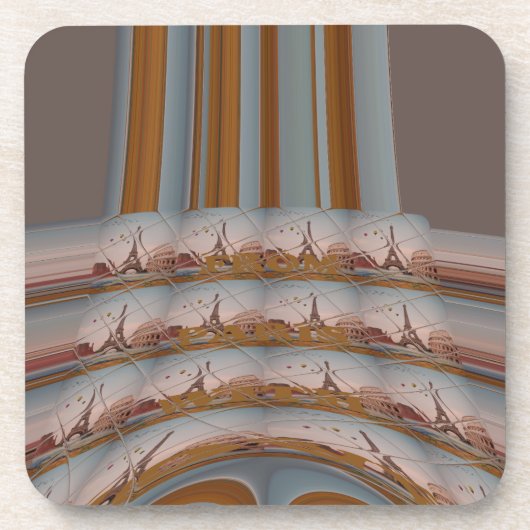 I Liebe Eiffelturm Paris Mit Liebe blauer Himmel c Untersetzer (Vorderseite)