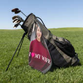 I Liebe Eigenes Foto meiner Ehefrau Golfhandtuch (Gras)