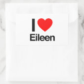 i Liebe eileen Rechteckiger Aufkleber (Tasche)