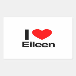 i Liebe eileen Rechteckiger Aufkleber