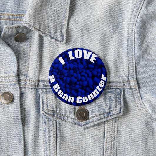 I Liebe ein Bohnen-Zähler Button (Beispiel)