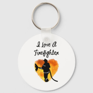 I Liebe ein Feuerwehrmann Schlüsselanhänger