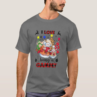 I Liebe, ein Gammy Snowman Weihnachtsbaum R T-Shirt