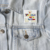 I Liebe ein Kind mit Autismus Button (Beispiel)