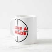 I Liebe ein Parade-lustiger Kaffeetasse (Vorderseite Links)