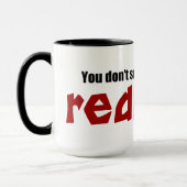I Liebe ein Redhead Tasse (Links)