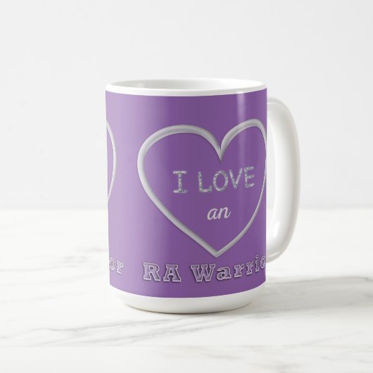 I Liebe eine RA Krieger-Tasse Kaffeetasse (VorderseiteRechts)