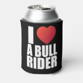 I Liebe eines Bullfahrers; Cowboy; Rodeo-Fahrer; L Dosenkühler (Kanne Rückseite)