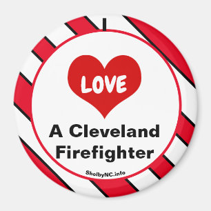 I Liebe eines Cleveland Firefighter-Magneten Magnet