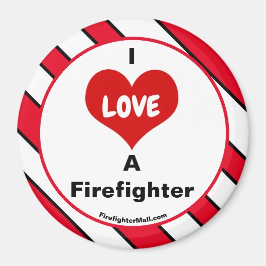 I Liebe eines Feuerwehrmagneten Magnet (Vorne)