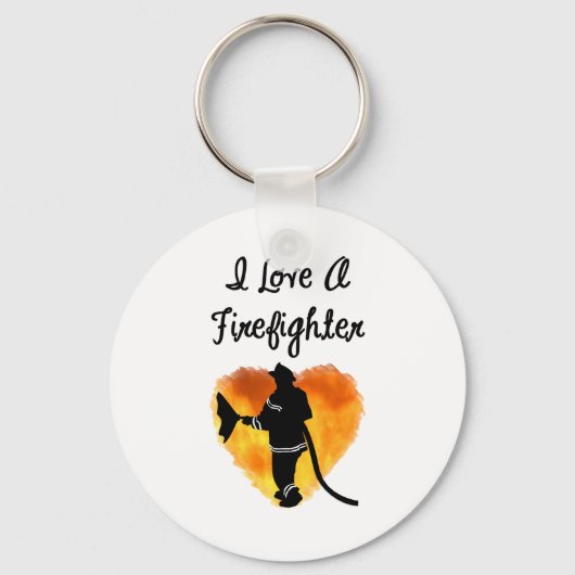 I Liebe eines Feuerwehrmanns Schlüsselanhänger (Vorderseite)
