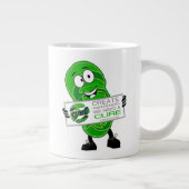 I Liebe eines Mito-Kriegers Jumbo-Tasse (Rechts)