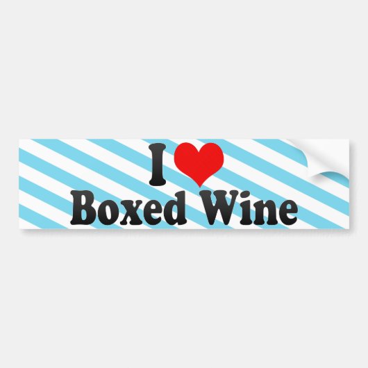 I Liebe eingepackter Wein Autoaufkleber (Vorne)