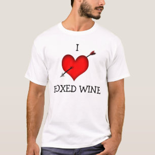 I LIEBE EINGEPACKTER WEIN T-Shirt