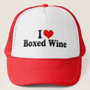 I Liebe eingepackter Wein Truckerkappe