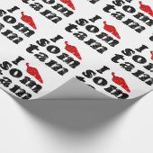 I Liebe einige Tam Thai Isan Lao Food Geschenkpapier (Ecke)