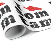 I Liebe einige Tam Thai Isan Lao Food Geschenkpapier (Rolleneckpunkt)