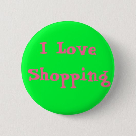 I Liebe-Einkauf Button (Vorderseite)