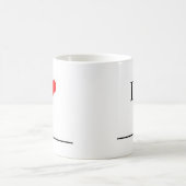 I Liebe (Einsatz-Name) Kaffeetasse (Mittel)