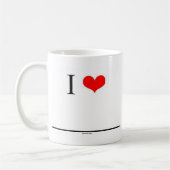I Liebe (Einsatz-Name) Kaffeetasse (Links)