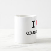 I Liebe-Einwände Kaffeetasse (Mittel)