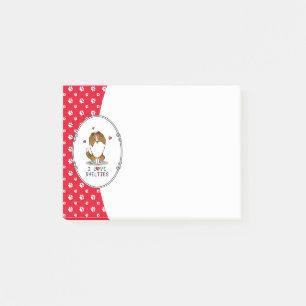 I Liebe (Einzel-2) Shetland Sheepdogs Niedlich Post-it Klebezettel
