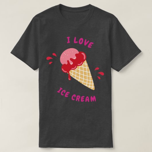 I Liebe Eis 1 T-Shirt (Design vorne)