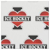 I Liebe-Eis-Hockey Stoff (Nahaufnahme)