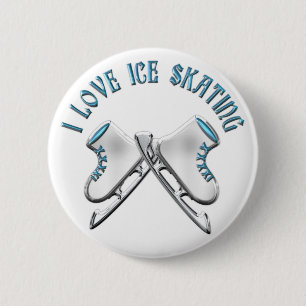 I Liebe-Eis-Skaten Button