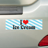 I Liebe-Eiscreme Autoaufkleber (Auf Auto)