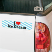 I Liebe-Eiscreme Autoaufkleber (Auf Lkw)