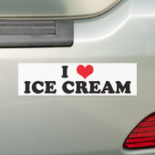 I Liebe-Eiscreme! Autoaufkleber (Auf Auto)