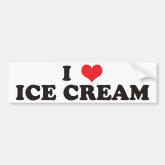 I Liebe-Eiscreme! Autoaufkleber