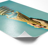I Liebe Eiscreme Fotodruck (Ecke)