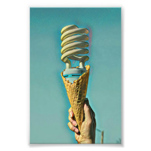 I Liebe Eiscreme Fotodruck