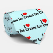 I Liebe-Eiscreme Krawatte (Gerollt)