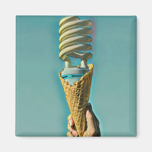 I Liebe Eiscreme Magnet (Vorne)