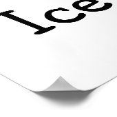 I Liebe Eiscreme Poster (Ecke)