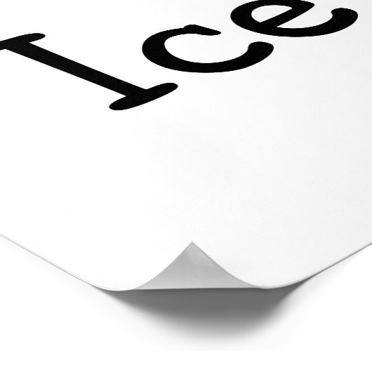 I Liebe Eiscreme Poster (Ecke)