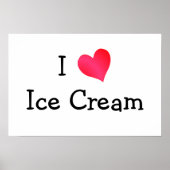 I Liebe Eiscreme Poster (Vorne)