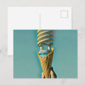 I Liebe Eiscreme Postkarte (Vorne/Hinten)