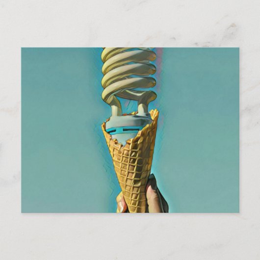 I Liebe Eiscreme Postkarte (Vorderseite)