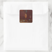 I Liebe Eiscreme Quadratischer Aufkleber (Tasche)