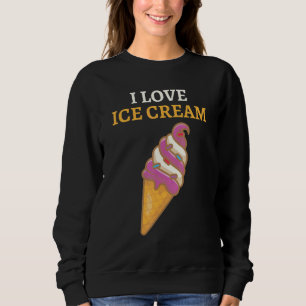 I Liebe Eiscreme Sweatshirt