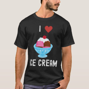 I Liebe Eiscreme T-Shirt