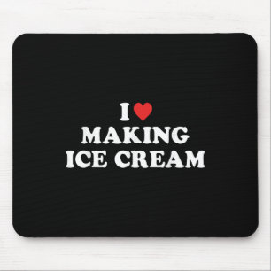 I Liebe Eiscreme T - Shirt.pnng Mousepad
