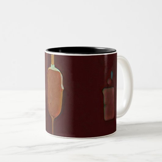I Liebe Eiscreme Zweifarbige Tasse (VorderseiteRechts)